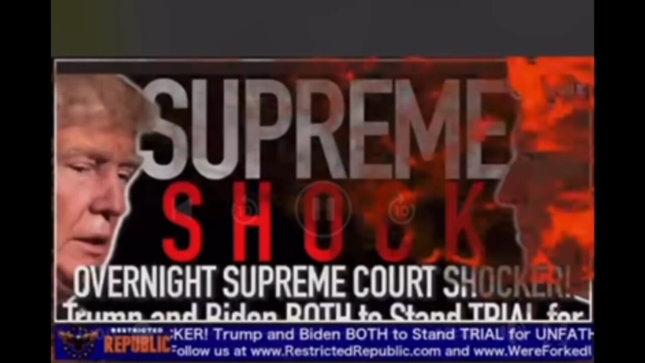 Captioned: 0VERNIGHT SUPREME COURT SH0CKER, B.den & T.rump Part of UNFATH0MABLE C0NSTITUTI0N crisis