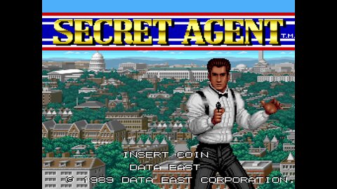 Secret Agent Arcade Game, Data East 1989, playthrough