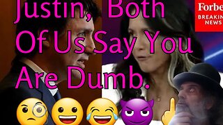 Tulsi Gabbard Calls Out Chicken Trudeau. 😀😂🤣😈🐔🐓🍗