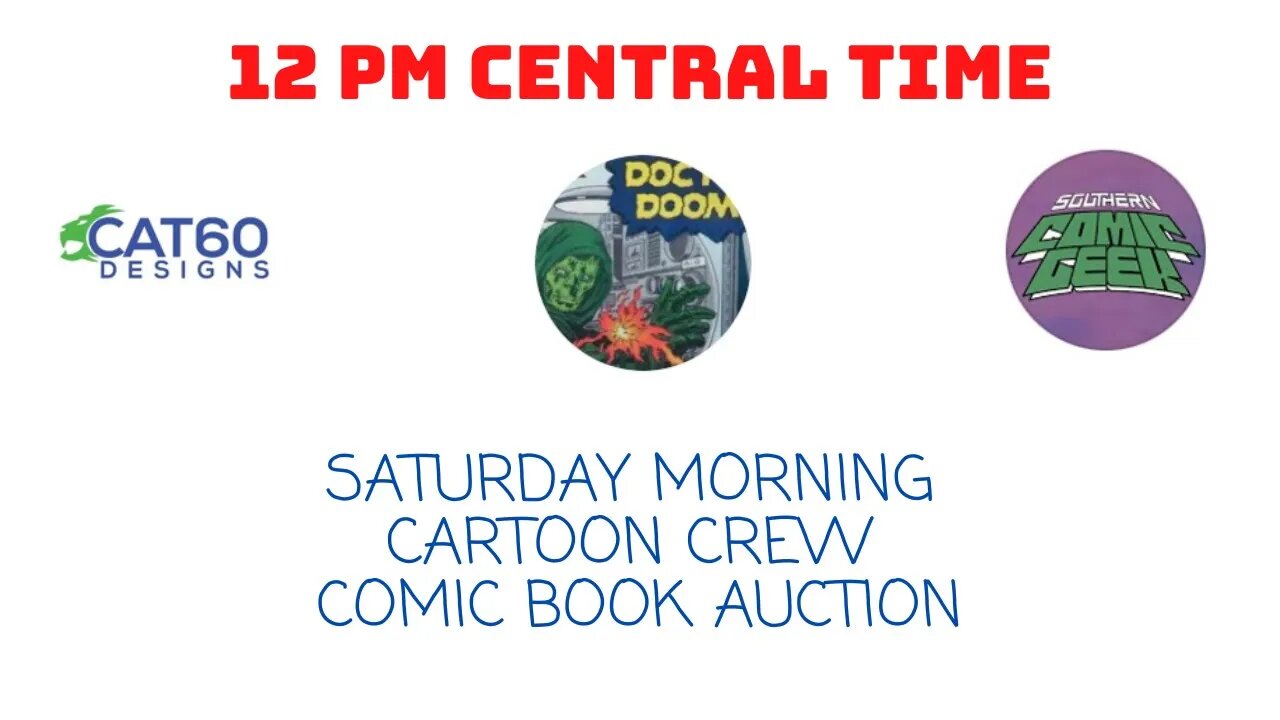 SATURDAY MORNING CARTOON CREW COMIC BOOK AUCTION ON THE CHEAP $$