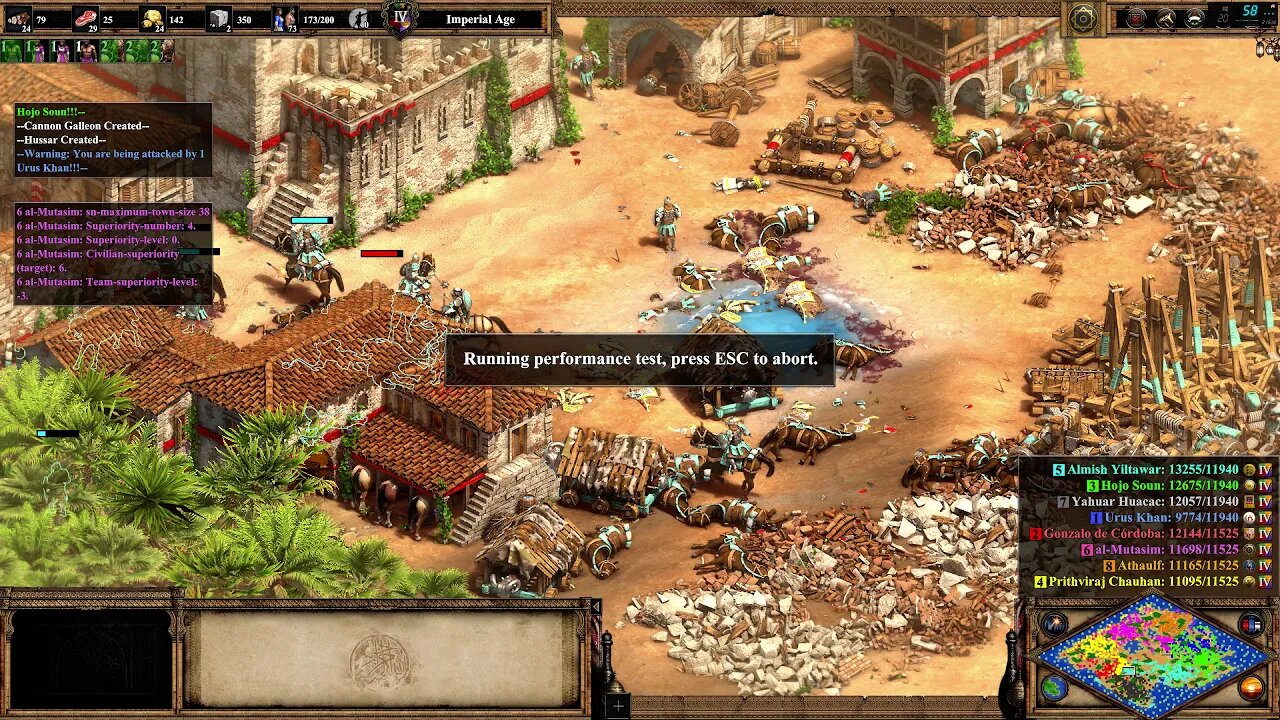 Benchmark: ASUS RTX 2080 + Ryzen 5 3600 - 1080p - Age of Empires II Definitive Edition Ultra Preset