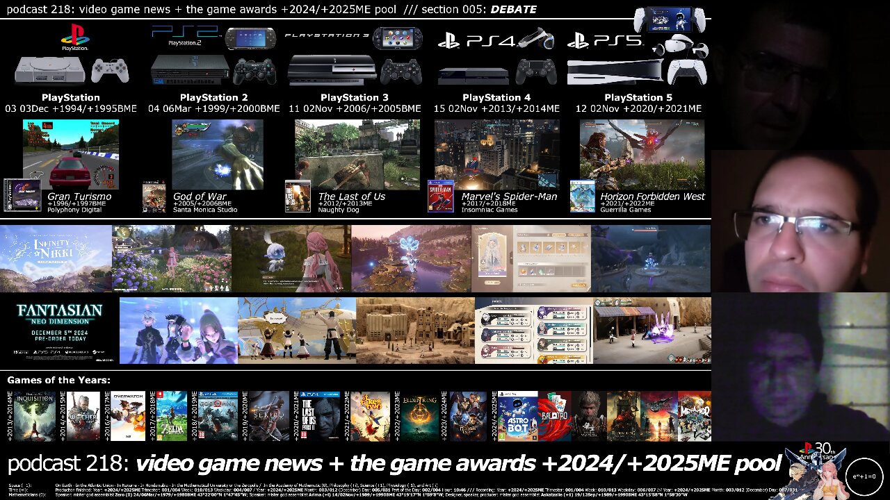 +2024/+2025 001/004 009/013 006/007 podcast 217 video game news + the game awards +2024/+2025ME pool