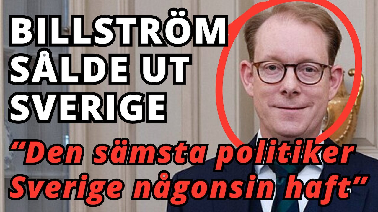 Släppte in 939 824 invandrare till Sverige - Tobias Billström är den sämsta politikern någonsin