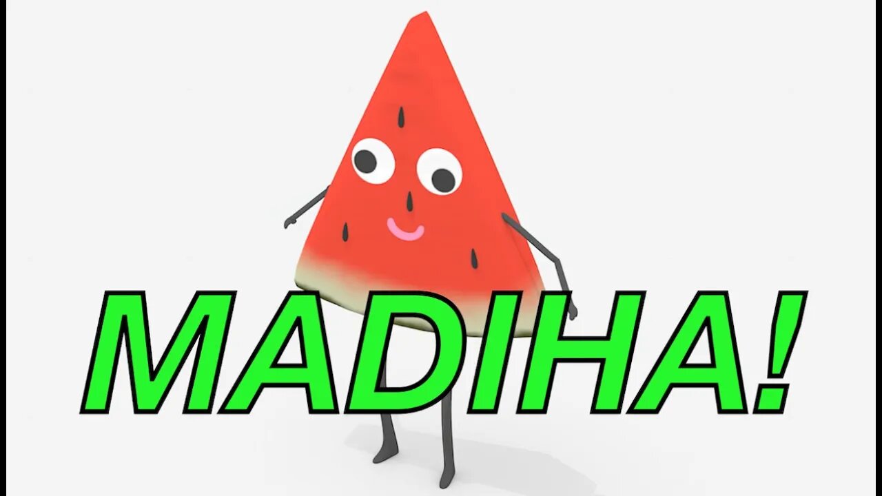Happy Birthday MADIHA! - WATERMELON Birthday Song