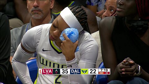 Odyssey Sims Poked In The Eye During Dallas Wings Loss vs Las Vegas Aces