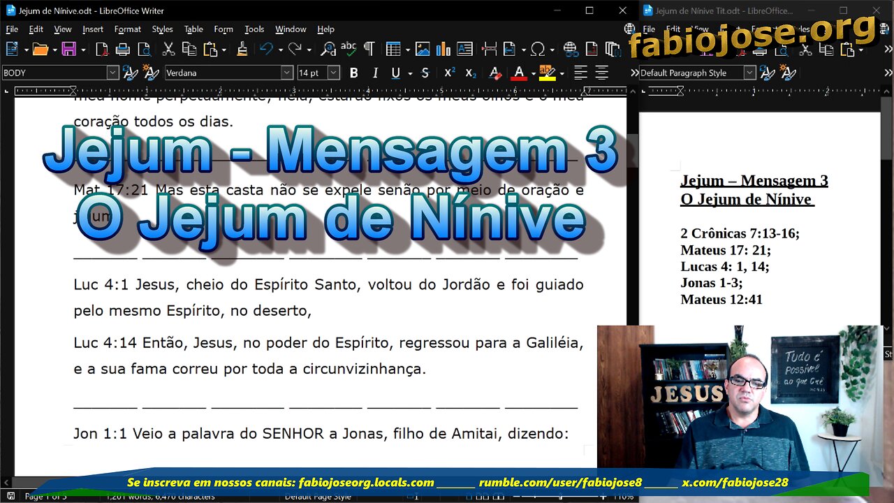 Jejum - Mensagem 3 - O Jejum de Nínive