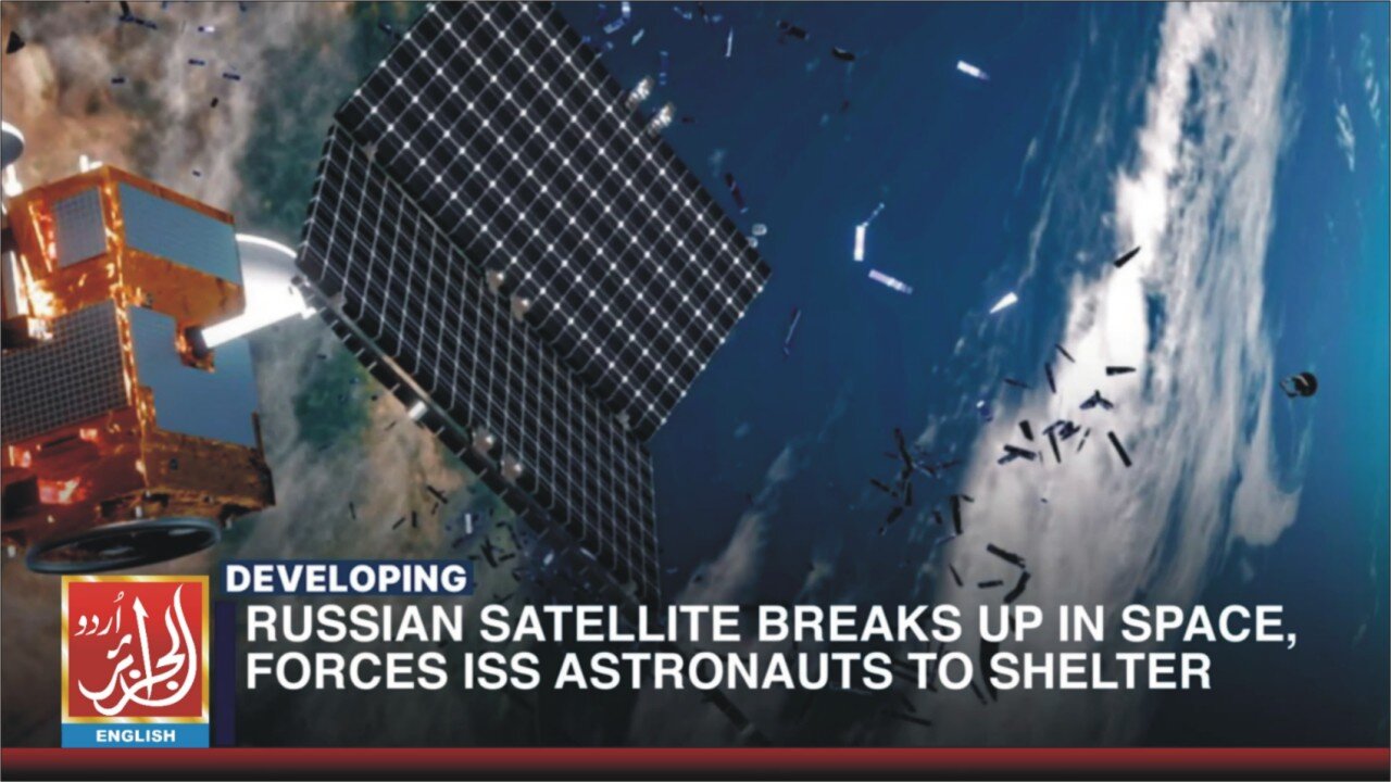 Russian Satellite Breaks Up In Space, Forces ISS Astronauts To Shelter