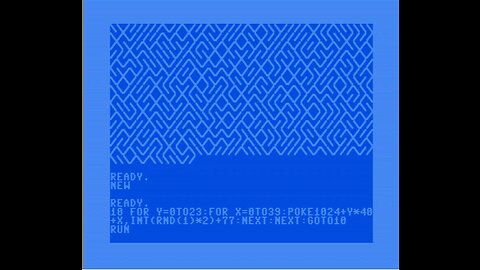 ChatGPT Writes One Line Maze For The Commador 64