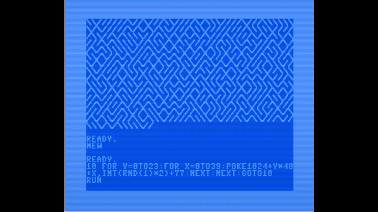 ChatGPT Writes One Line Maze For The Commador 64