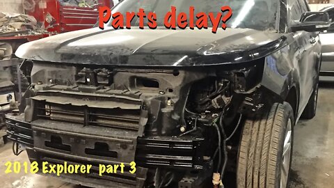 Rebuilding a 2018 Ford Explorer Limited AWD front sway collision part 3