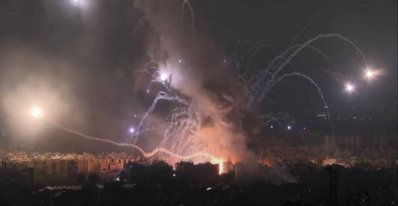 Beirut's Dahiya tonight: ammo depots hit, multiple secondary detonations and