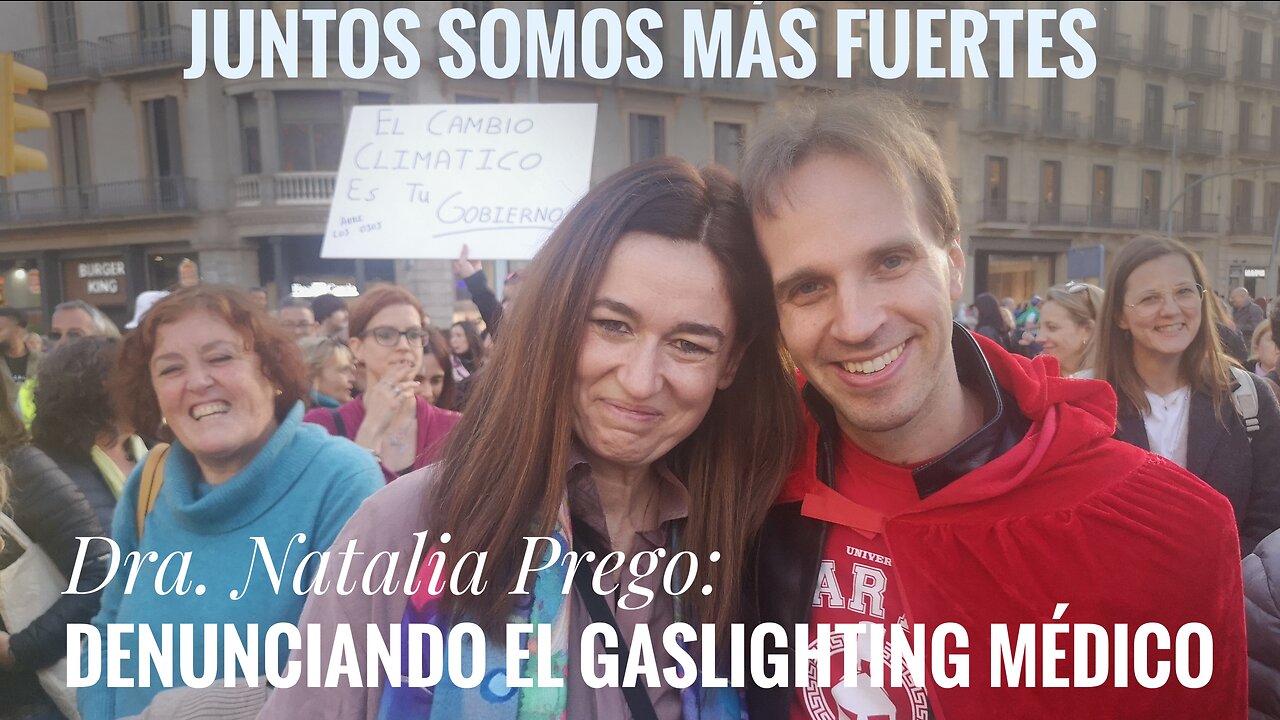 Denuncia de Gaslighting Médico en plaza Cataluña, Barcdlona