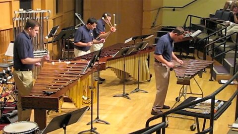 Mountain Men Percussion Ensemble: "Tambourin Chinois" by Fritz Kreisler (2013)