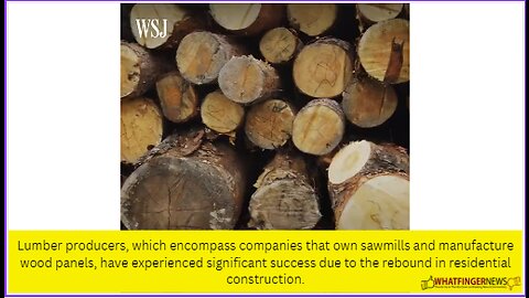 Lumber producers, which encompass companies that own sawmills and manufacture wood panels