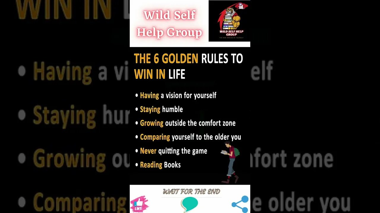 🔥6 golden rules to win in life🔥#shorts🔥#wildselfhelpgroup🔥17 July 2022🔥