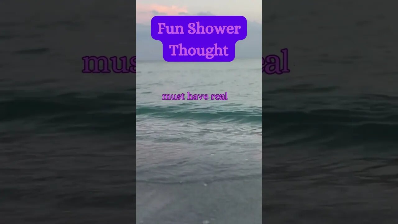 Beach Brainwaves! 🌊 Unexpected Shower Thought Revealed! @AmbientNoiseCo. #showerthoughts #beach