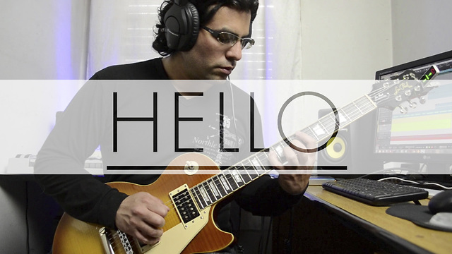 Electric guitar cover of 'Hello' by Adele