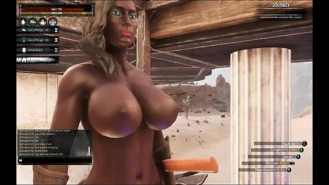 Conan Exiles, Raiding, Dogs of the Desert, Camps, Busty ,Boobs