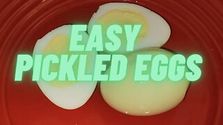 Easy pickled eggs