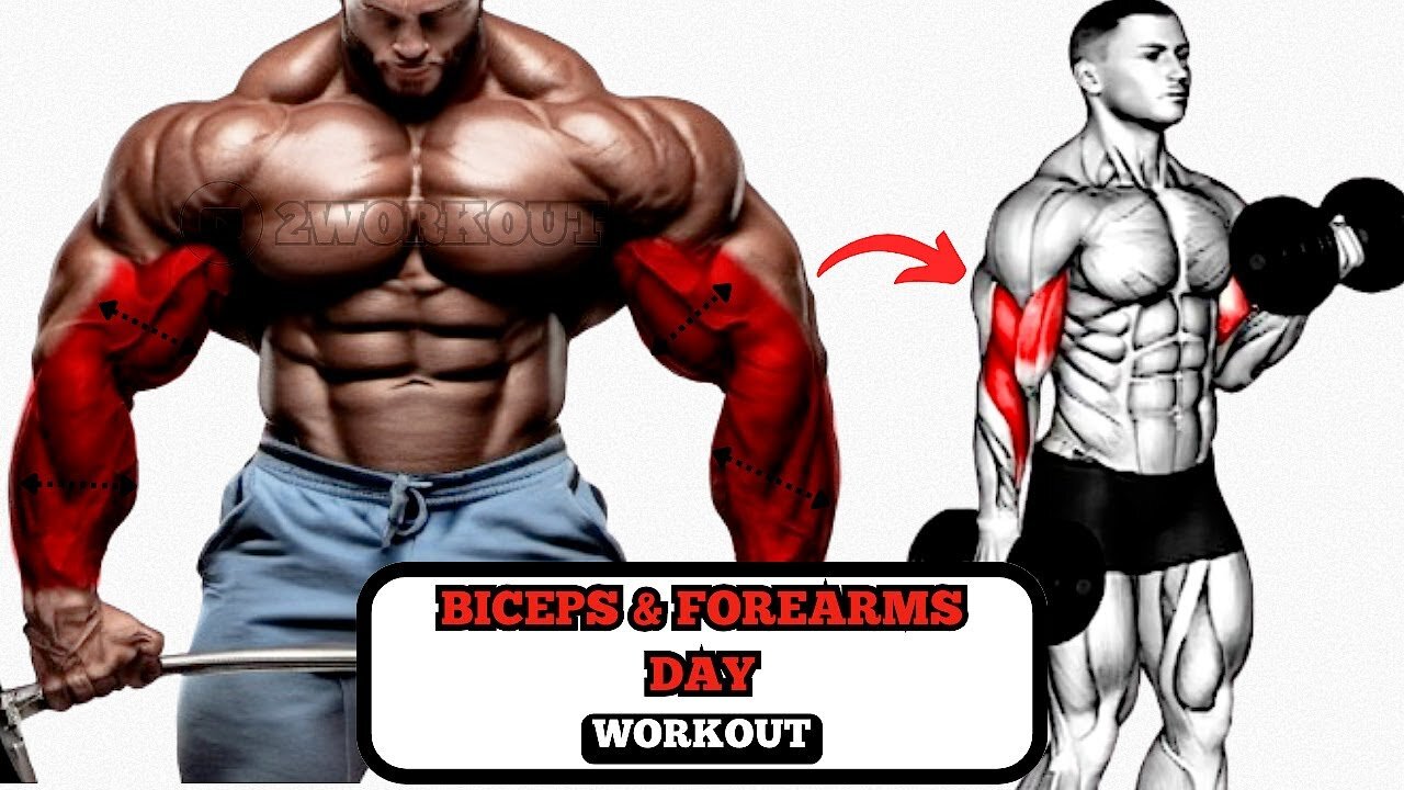 Week 1 Day 2 - Biceps & Forearms Beast Mode: Unleash Arm Power! - 2WORKOUT