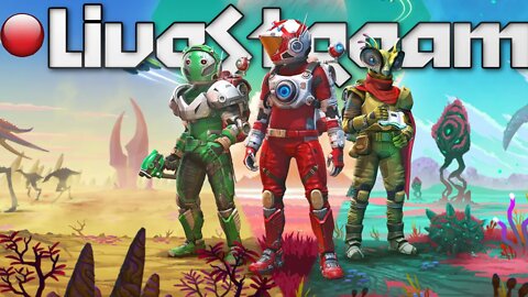 VOD No Mans Sky LIVESTREAM - Noob Spaceman searches for galactic tatas