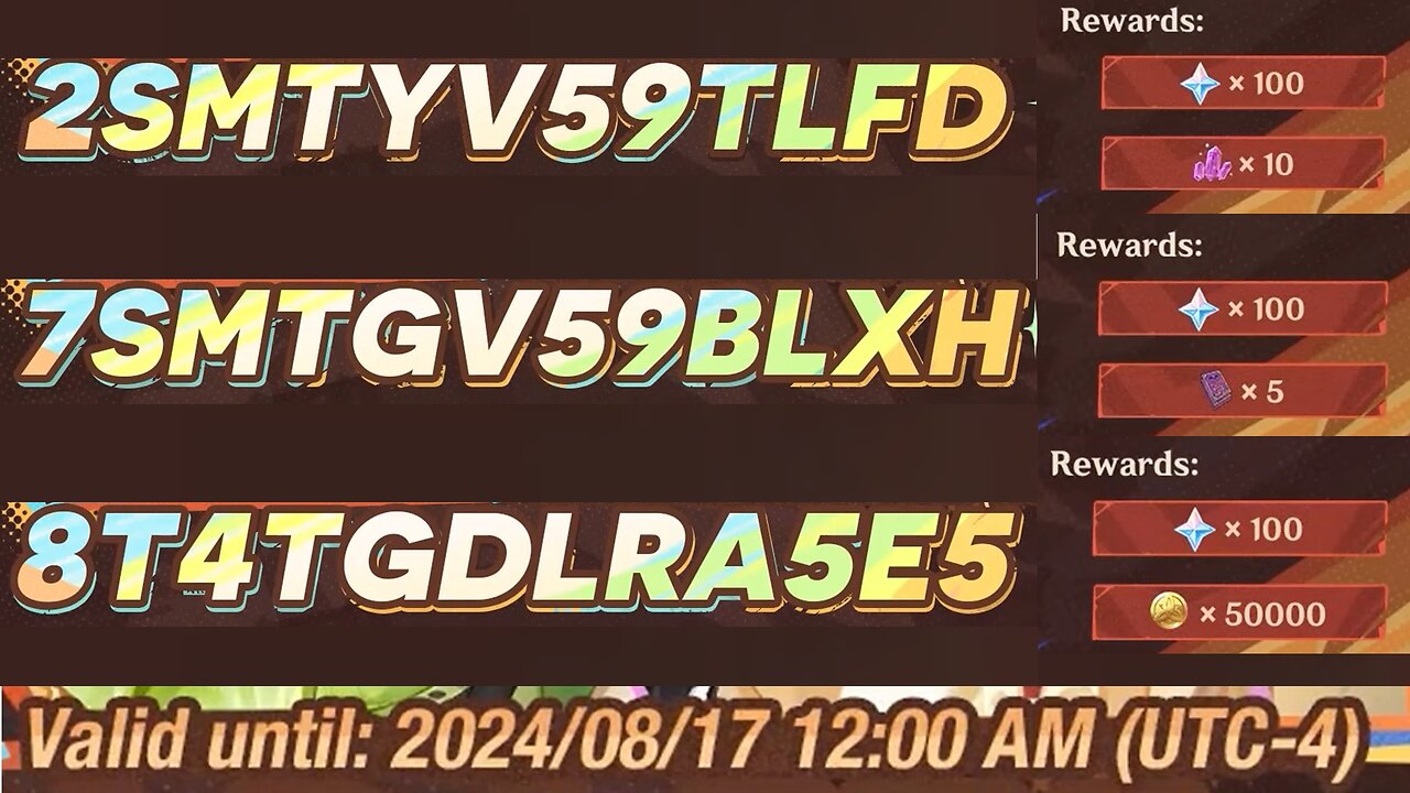 5.0 Special Program Codes (Genshin Impact)