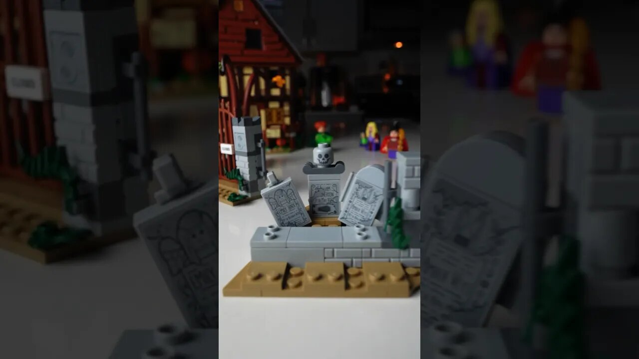 HIDDEN Meaning On These LEGO Gravestones! #lego #hocuspocus #gravestone #shorts