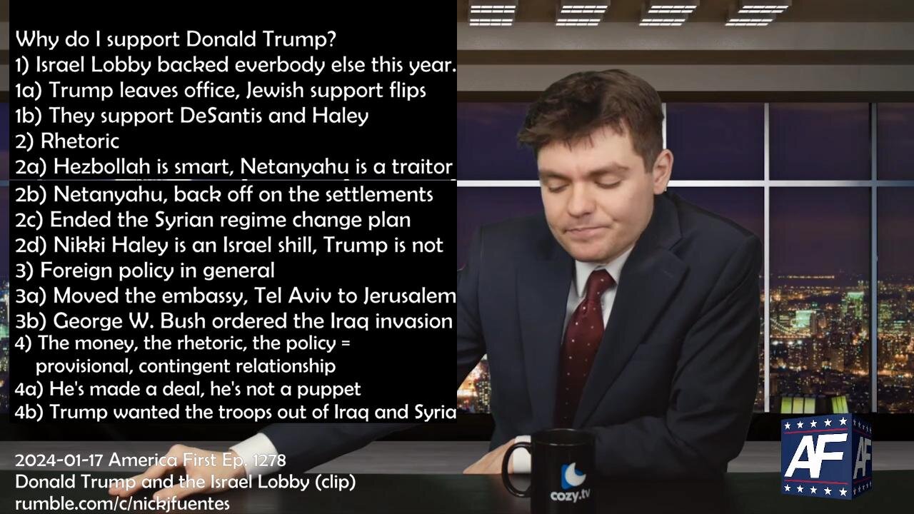 Donald Trump and the Israel Lobby - Nick Fuentes, Kevin MacDonald analysis