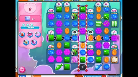 Candy Crush Level 3605 Talkthrough, 18 Moves 0 Boosters