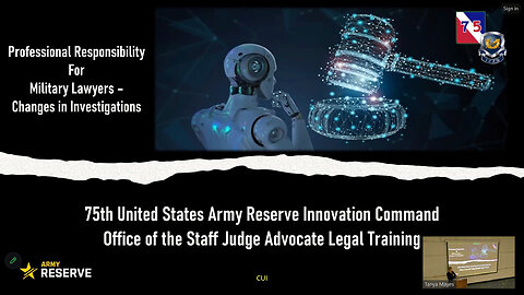 2nd Annual 75th USARIC, OSJA Legal Training - Updates in Investigations