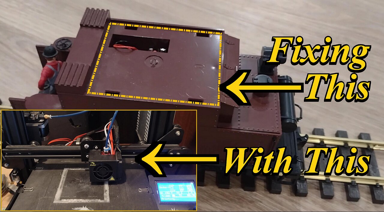 Creating a Replacement Coal Load for a Train with a 3D Printer