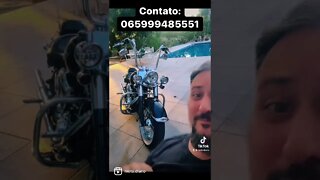 Deluxe Softtail Harley Davidson, sem experiência de um profissional não entra não