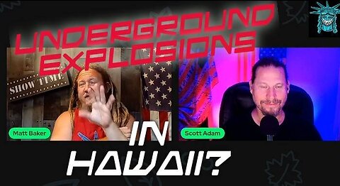 Underground Explosions in Maui?