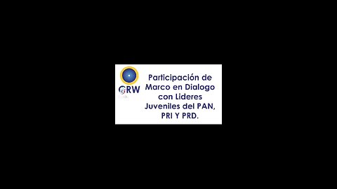 #187 Participación de Marco en Diálogo con Líderes Juveniles del PAN, PRI y PRD