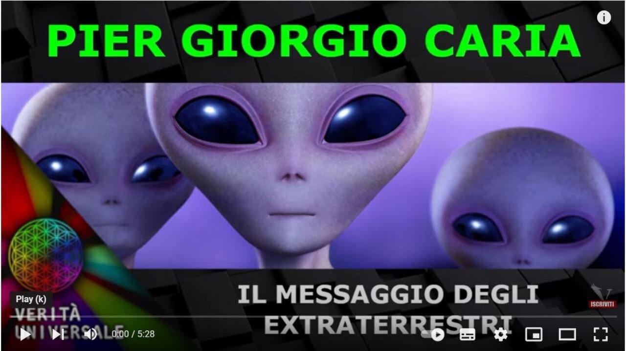 Pier Giorgio Caria - Il messaggio degli Extraterrestri