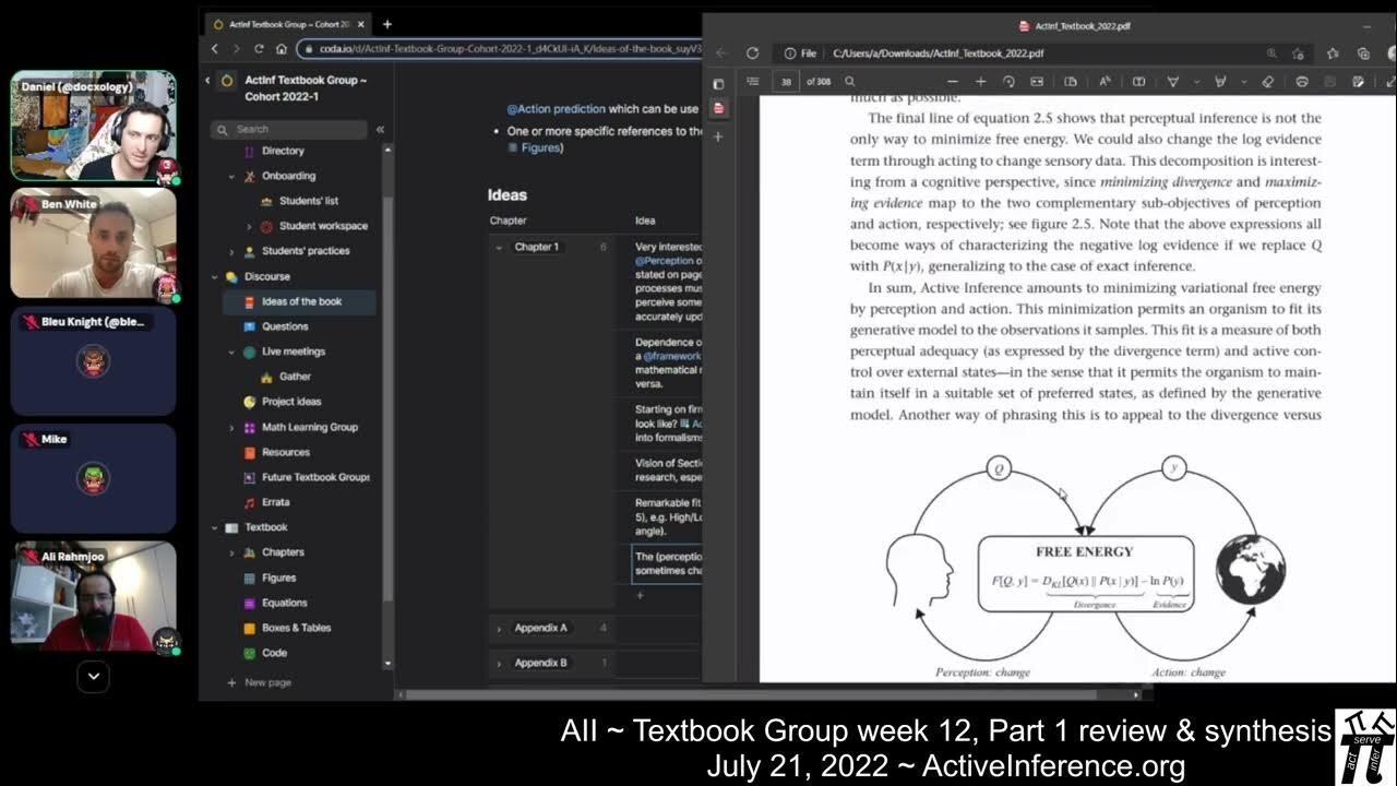 ActInf Textbook Group ~ Cohort 1 ~ Meeting 12 (Review, Questions, Feedback)