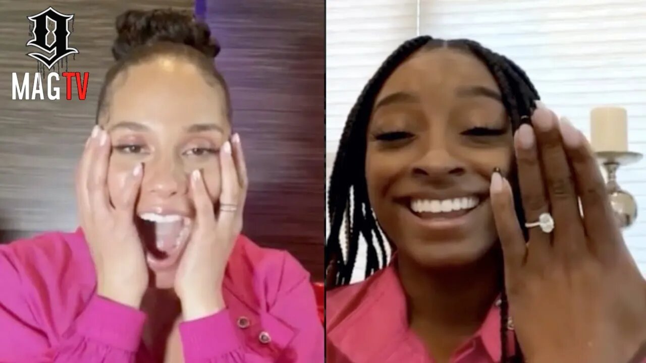 Alicia Keys Asks Simone Biles About Her Recent Engagement! 💍