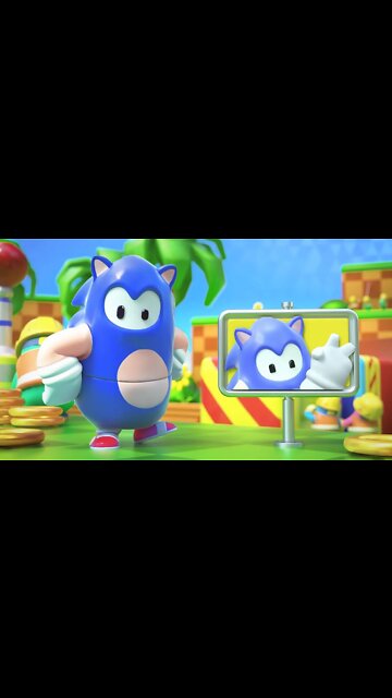 Sonic chegando no fall guys #sonic #fallguys