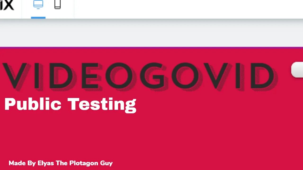 VideoGovid Public Test