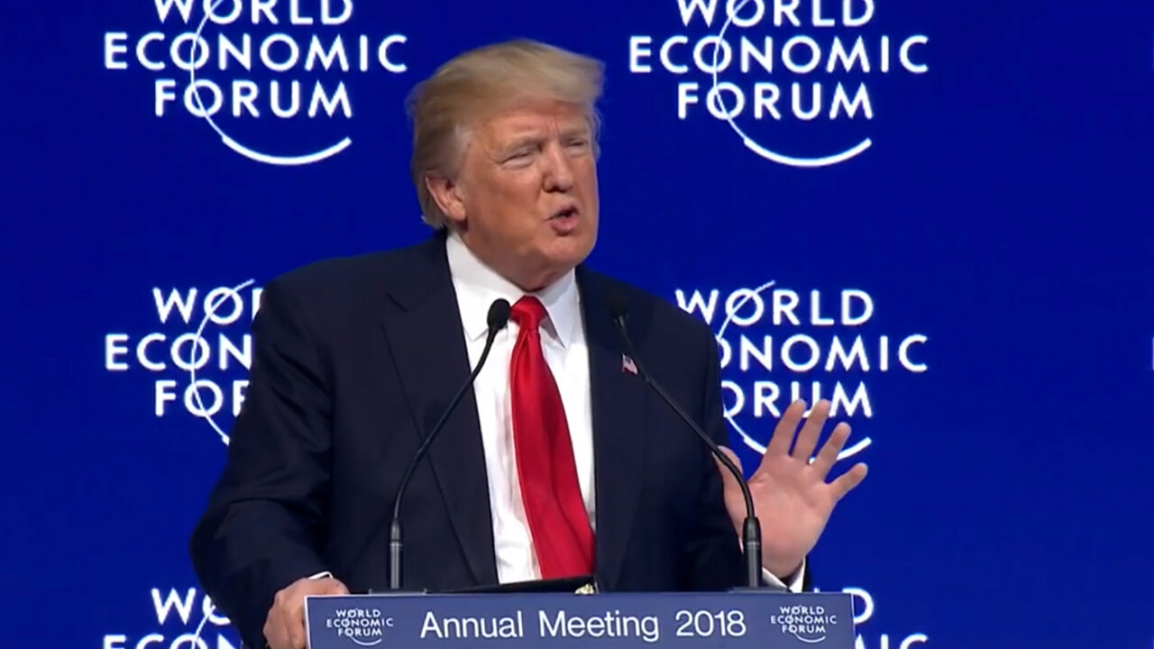 President Donald J. Trump At the World Economic Forum | (2018) President Donald J. Trump Confronts Klaus Schwab & World Economic Forum's Globalist Agenda "As President of the United States I Will Always Put America First!!!"