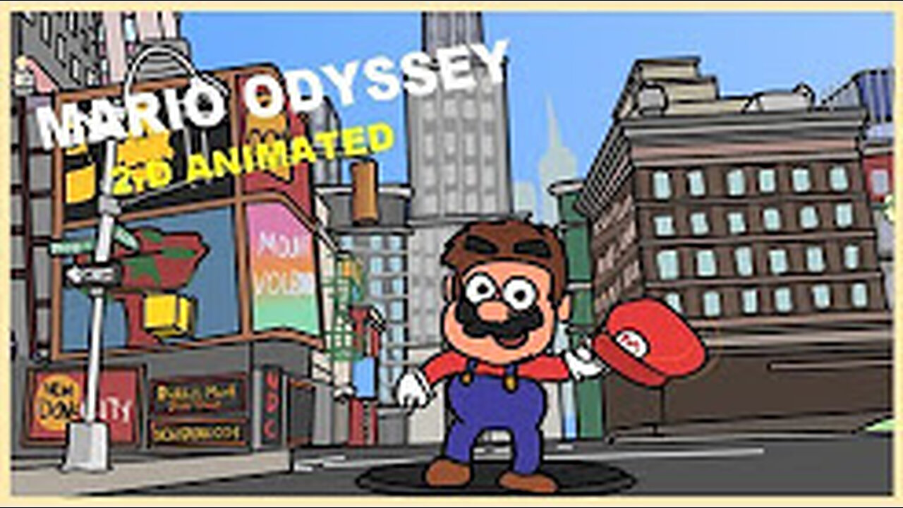 Mario Odyssey Trailer 2D Animated