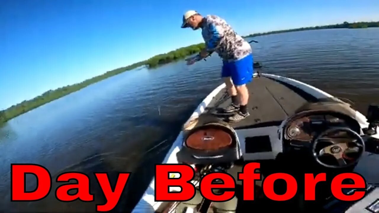 Fishing the Day Before a Tournament