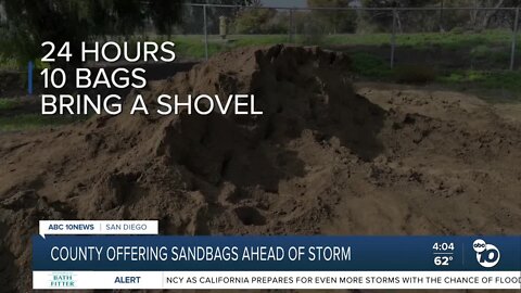 County offering sandbags ahead of storm