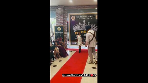 my first modeling on red carpet