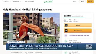 Downtown Phoenix ambassador hit by car