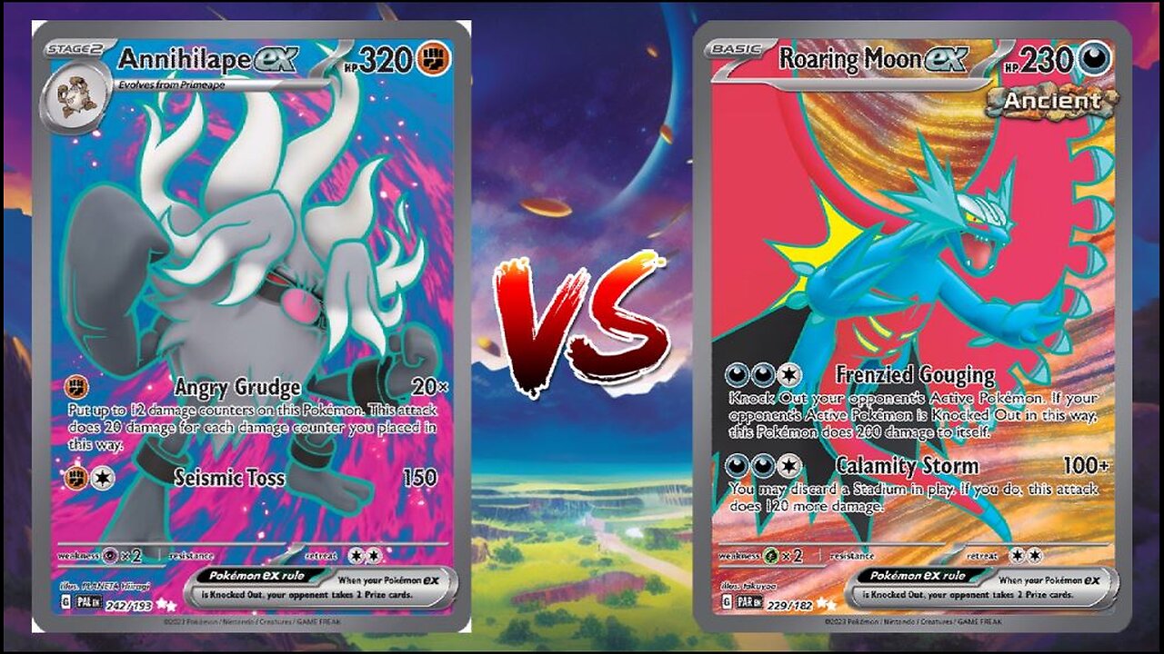 Pokemon TCG Live Annihilape EX VS Roaring Moon EX!!