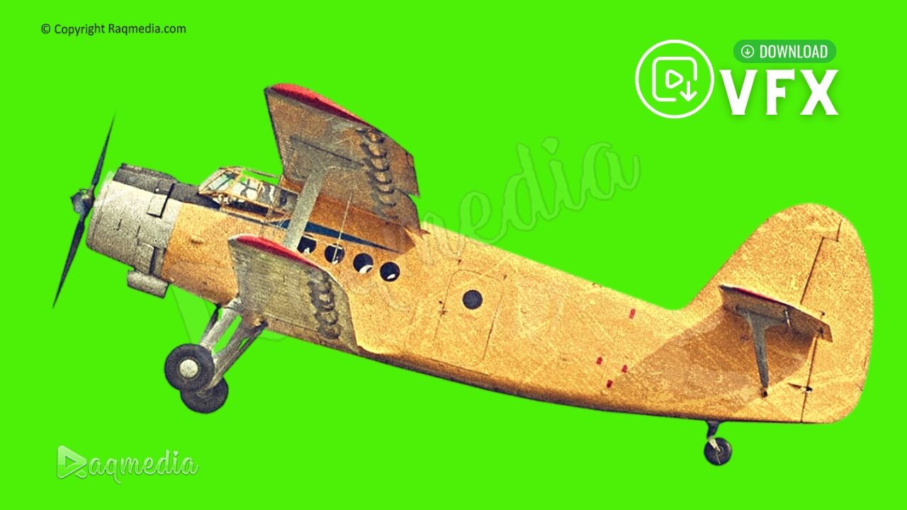 Old Airplane Green Screen Free Chroma Background Video Effects Raqmedia