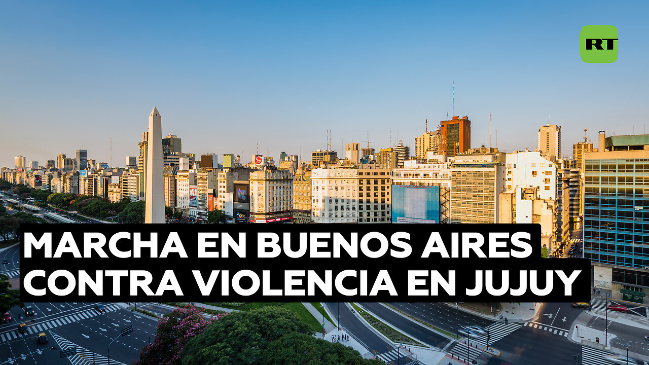 Marcha en Buenos Aires en rechazo a la represión del gobernador de Jujuy