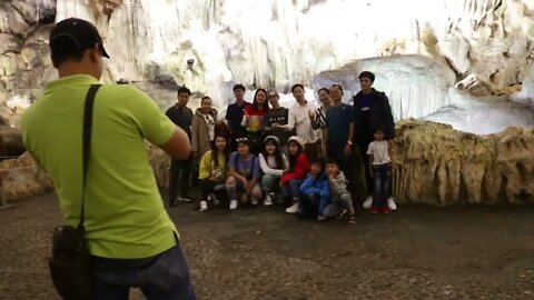 magnificent Halong Bay cave