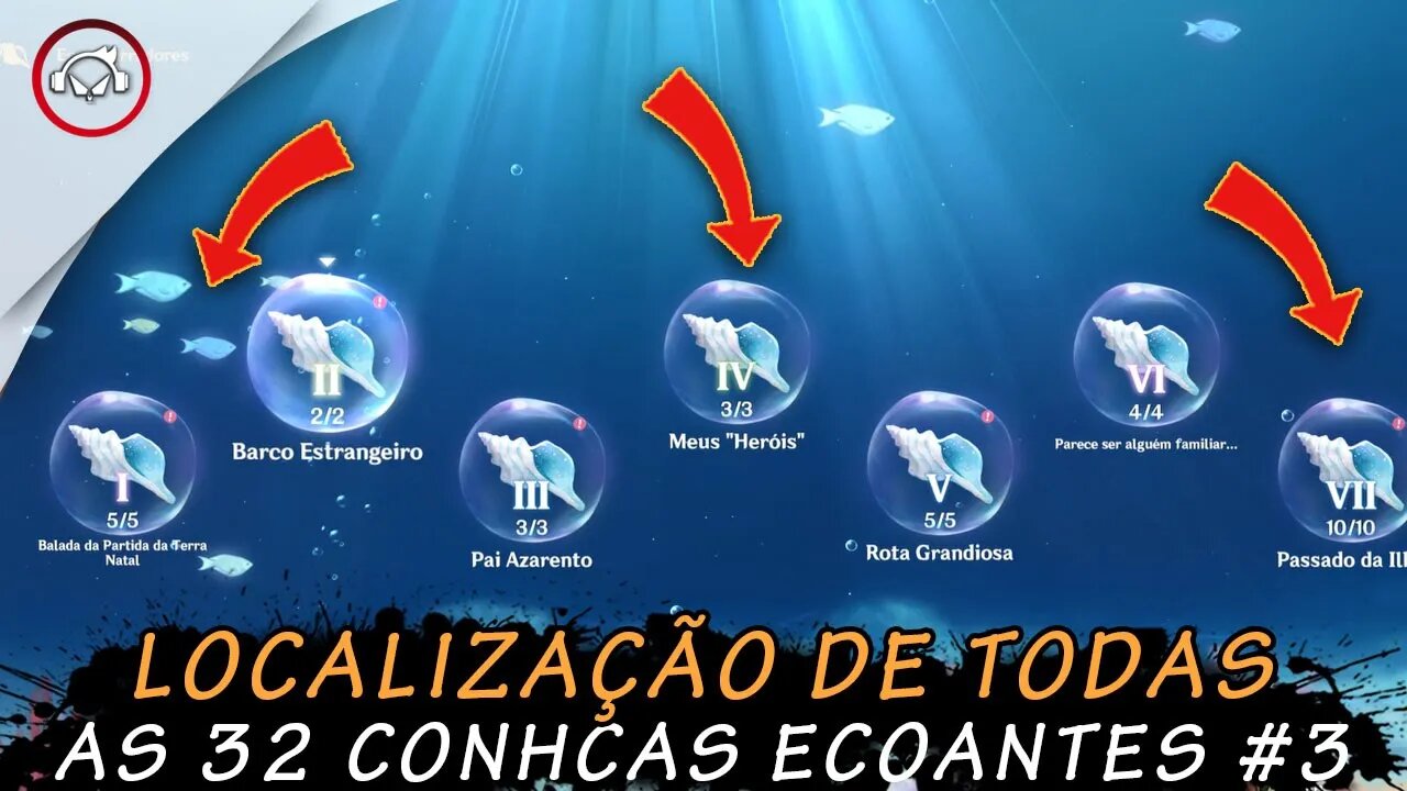 Genshin Impact, Localização de todas as conchas ecoantes #3 | Super Dica PT-BR